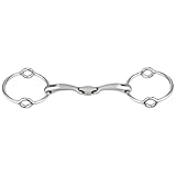 SPRENGER SATINOX Aufziehtrense 14 mm doppelt gebrochen - Edelstahl rostfrei, 125 mm Weite