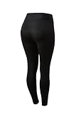 HORZE Damen Thermo Reitleggings Active, Winterreithose mit Silikon Vollbesatz, Schwarz, 42