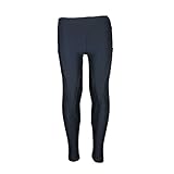 MS-Trachten Reitleggings Kinder Damen Kinderreitleggings Reithose Rosina Silikon (122/128, Schwarz)
