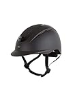 Horze Damen Reithelm Skylar, VG1 Reiterhelm Damen, Schwarz, 53-55
