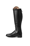 HORZE Damen Reitstiefel Rover, Kunstleder Stiefel mit Reißverschluss, Schwarz, 37R