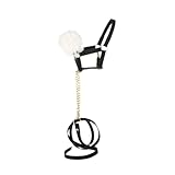 Panduro Hobby Horse Lederhalfter mit Griff, schönem Flaum und Goldener Passform...