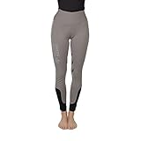 PFIFF 102483 Reitleggings 'Lucy' Damen Grip Vollbesatz, grau 42