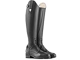 Tattini Bretonische Reitstiefel mit Schnürung, lange Reitstiefel, Schwarz , 36 2/3 EU