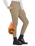 FitsT4 Sports Kinder Winterreithose Mädchen Reitleggings Silikon Vollbesatz Reithose mit...