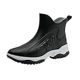 Generisch Gummistiefel Damen Halbhoch Gummisohlen Wasserdicht Reitstiefel 42 Weiter Schaft Sommer...