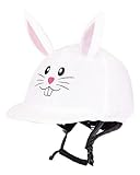 QHP Reithelm-Überzug Reithelmabdeckung Osterhase