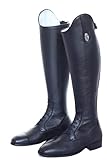 DeNiro Reitstiefel S3312, geschnürrt, Quick Black, inkl. Reinigungsschwamm, Größe:38, Schaft:A -...