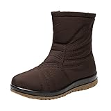 Stiefeletten Damen Modische Warm Lange Stiefel Für Frauen Herbst Winter Reitstiefel Western Stiefel...