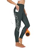 Winter Reitleggings Damen Vollbesatz Thermo Reithose Damen Fleece Gefüttert Wasserdicht mit...