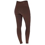 Covalliero Damen Reitleggings Chocolate Dunkelbraun F/S 24, Größe:36/38