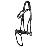 Marengos - Trensenzaum Soft Crystal | englisch kombiniertes Reithalfter aus Leder | Trense mit...