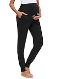 Love2Mi Freizeithose für Schwangere, Umstandsleggings Schwangerschaft Hosen Bequeme Stretch...