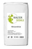 Weizenkleie unbehandelt | Walter Mühle | 10kg (25L) | Premium Bäckerqualität | Natur Pur