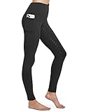 FitsT4 Sports Damen Winterreitleggings Silikon Vollbesatzreithose mit Fleecefutter mit Handytasche...