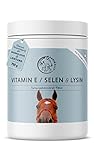 Annimally Selen, Vitamin E, Lysin Pulver für Pferde - Pferd Vitamin E, Lysin, Selen Komplex zur...