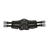 Stübben Equi-Soft® Sattelgurt inkl. Polster - schwarz - 55cm - Vachetteleder schwarz
