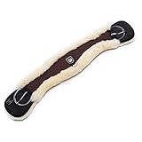 Werner Christ Western Lammfell MONDGURT anatomischer Western-Sattelgurt mit konkaver Sichelform,...