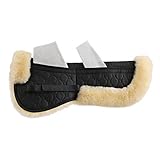 Merauno Lammfell Korrektur Pad Korrektur Half Saddle Pad Gesteppte Baumwolle 4 Taschen mit...