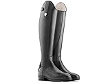 Tattini Langer Reitstiefel mit Reißverschluss, Größe M Wade Gr. 42 Schwarz
