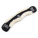 CHRIST Lammfell MONDGURT Sattelgurt von WERNER HORSE – anatomischer Dressurgurt (Kurzgurt) mit...