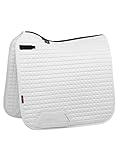 LeMieux ProSport Suede Square Dressurschabracke, weiß, L
