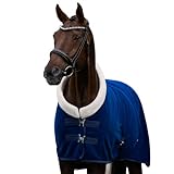 EQUILYX® Abschwitzdecke Pferd mit Teddy-Kragen und abnehmbaren Kreuzgurten [perfekte Passform]...