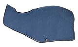 PFIFF 101343 Ausreitdecke mit Kordel, Fleecedecke Pferdedecke, Blau Full