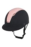 HKM 10016 Reithelm Graz, Reitkappe Reiterhelm, Kinder Unisex, Schwarz/Rosegold, XXS-S (51-55cm)