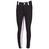 PFIFF 101249 Reithose Elisa, Vollbesatz, Kinder, Mädchen Schwarz/Lila 170