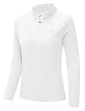 donhobo Damen Sport T-Shirt Fitness Langarm Laufshirt Yoga Crop Top Gym Workout Oberteil Leicht...