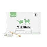 Felmo Wurmtest-Kit für Hunde & Katzen – Teste auf Darmparasiten wie Haken-, Peitschen-,...