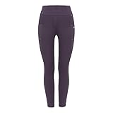 Cavallo Reitleggings Lana Grip Fullgrip in Plum, Größe:42, Farbe:Plum