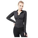 YICHEN Damen Laufjacke Atmungsaktive Sportjacke Langarm Running-Jacken Yoga Fitness Shirt Langarm...