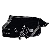 Tysons Breeches Fleece Schwarz Grau Decke Abschwitzdecke Minipony Glitzer Minishetty Shetty...