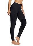 BALEAF Damen Reithose Winter Reitleggings Kniebesatz wasserabwiesend Thermoleggings gefüttert mit...