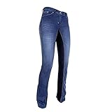 HKM Unisex Jodhpur -Summer Denim-6169 Jeansblau/Dunkelblau34 Reithose, Jeansblau/Dunkelblau, 46 EU