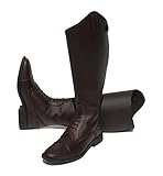 Rhinegold Damen 817EWBN-5 Breites Bein 'Luxus Extra' Leder Reitstiefel, Braun, 39 EU