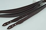 Steigbügelriemen Glitzer Steigbügel Leder Riemen Nummern 1-12 Schwarz Braun Strass...