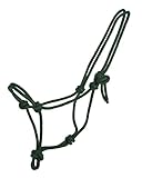 QHP Knotenhalfter Basic Seil 8 mm (Shetty, Dunkelgrün)