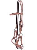 Thor Equine Sidepull mit rundem Nasenriemen. Natur, Cob
