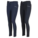 Lazura - Damen Winter Reithose Tatjana | Vollbesatz aus Silikon | Reiterhose mit 2 seitlichen...