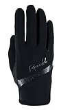 Roeckl Sports Reithandschuh Lorraine, Ladies Sommer Handschuh, Schwarz 7.5