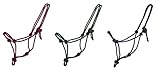 netproshop Knotenhalfter Pferdehalfter Bordeaux blau grün, Gr. Mini Shetty bis XL Full,...
