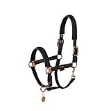 Eskadron Halfter Double PIN Plait Black Platinum 23, Größe:W