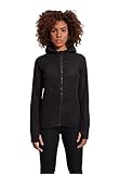 Urban Classics TB1728 Ladies Polar Fleece Zip Hoodie - Damen Outdoor Fleecejacke einfarbig mit...
