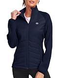 Daunenjacke Damen Fleecejacke Sweatjacke Winterjacke Leichte Stehkragen Sweatjacke Reitjacke mit...