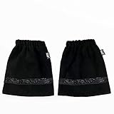 Aiko Steigbügelschoner - Shine Bright - Fleece 1 Paar (schwarz)