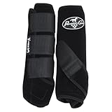 Professionals Choice Equine Sport-Beinstiefel, Neopren, Medizin, Größe M, Schwarz, 1 Paar