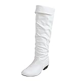 YWLINK Damen Winter Klassisch Elegant Overknees Langschaft Stiefel Hohe Stiefel RöHre Flache...
